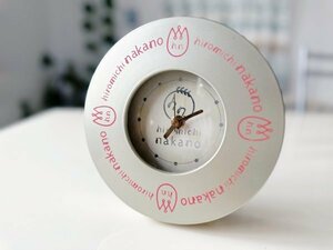 『hiromichi nakano / ナカノヒロミチ』 2way 掛け時計 置き時計 インテリア デザイン ブランド 掛時計 置時計 直径17.5cm アナログ式