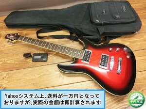 【T3-0092】Ibanez アイバニーズ Gio N427 エレキギター 通電確認済 現状品 ソフトケース付 東京引取可【千円市場】