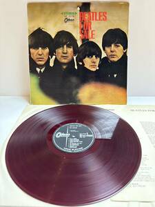 LP レコード The Beatles ザ・ビートルズ　ビートルズ65　Beatles For Sale オデオン盤 OP-7179 歌詞カード付き（管理No.12） 