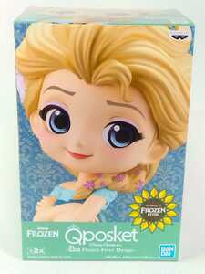 アナと雪の女王 エルサ フィギュア Qposket Q posket Disney Character Elsa Frozen Fever Design Aノーマルカラー