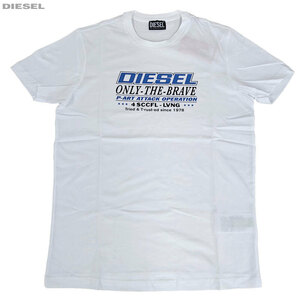 DIESEL ディーゼル 新品 半袖 Tシャツ A02970 RGRAI 100 サイズL 白 ホワイト クルーネック 並行輸入品 クリックポストで送料無料