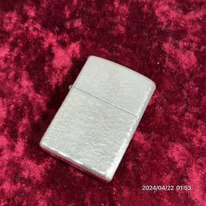 1000円〜　未使用　STERLING SILVER スターリングシルバー　ZIPPO ジッポ ジッポー タタキ　たたき　マット　オイルライター 送料無料