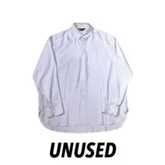 UNUSED シルクストライプオーバーシャツ