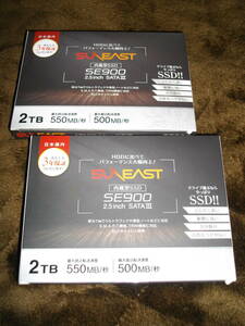 2個セット SUNEAST SSD 2TB/2048GB 内蔵 2.5インチ 3D NAND採用 SATA3 6Gb/s 3年保証 サンイースト SE90025ST-02TB