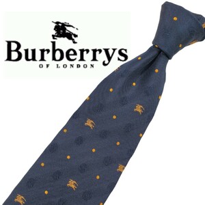342/ 美品 BURBERRY LONDON バーバリーロンドン ホースロゴ 中古 USED ネクタイ
