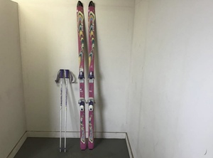 ◆a スキー板 ATOMIC 191cm ビンディング ストック(105cm)grace moon ポール 詳細不明 ウィンタースポーツ 岐阜発 12/29