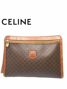 ●超美品●超高級●CELINE●セリーヌ●ブランド●ブラウン●セカンドバッグ●クラッチバッグ●マカダム●メンズ●レディース●GA085