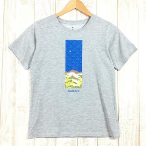 WOMENs M モンベル WIC.T 暁 Tシャツ MONTBELL 1114251 グレー系