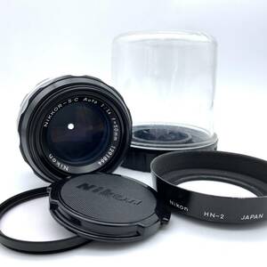 HY1545■【動作未確認】NIKON ニコン カメラ レンズ NIKKOR-S.C AUTO 1:1.4 f-50mm レンズフード レンズフィルター ケース