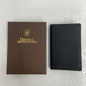 【中古】未使用品 Davinci ダヴィンチ システム手帳 JDP805B アースレザー ブラック ポケットサイズ [2400922572254]