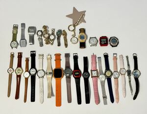 腕時計 30点 セット ジャンク まとめて 大量 QUARTZ/CASIO クォーツ 不動品 現状品