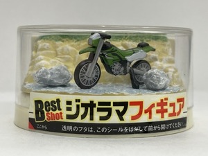 ■★BOSS限定　Best　Shot　ジオラマフィギュア　河原のオフロードバイク　カワサキ　KLX250