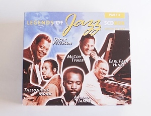 【C-154】Legends of Jazz/Part4/5枚組/Earl Fata Hines/Ahmad Jamal&Gary Burton/McCoy Tyner/Thelonious Monk/Oscar Peterson/ジャズ/CD