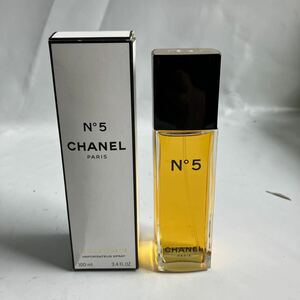 ▽【500円スタート】CHANEL シャネル N°5 オードゥ トワレット （ヴァポリザター） 100ml 箱付き