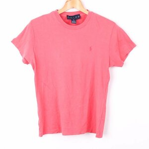 ポロ・ラルフローレン Tシャツ 半袖 コットン100% ポニーロゴ トップス レディース Mサイズ ピンク POLO RALPH LAUREN