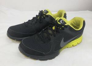 【中古品】★NIKE ナイキ メンズ スニーカー US9.5　27.5cm ブラック イエロー 4882 15-001