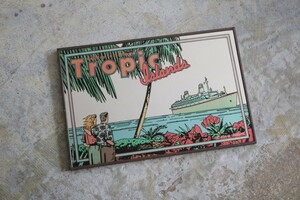 ビンテージ SONY AUDIO CASSETTE Tropic Islands パブミラー 鏡 ソニー オーディオ カセット昭和レトロ アンティーク 販促 看板ノベルティ 