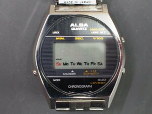 レア物 未使用 初期ロゴ セイコー SEIKO アルバ ALBA デジタル クロノグラフ クォーツ Quartz メンズ 腕時計 型式: XA0248 Y448-6000