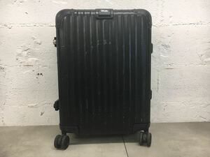 n0415-07★ RIMOWA リモワ スーツケース GERMANY ブラック キャリーケース / サイズ 約幅36㎝×高さ46㎝×奥行き18㎝ 現状品