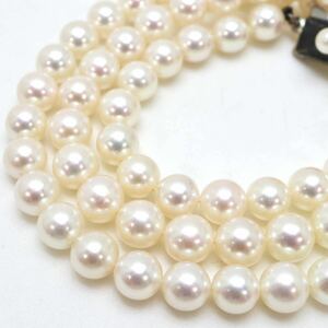 MIKIMOTO(ミキモト)《アコヤ本真珠ネックレス》A 約6.0-6.5mm珠 25.7g 約48cm pearl necklace ジュエリー jewelry DH0/EB0