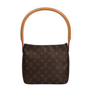 ルイヴィトン LOUIS VUITTON ルーピングMM モノグラム ショルダーバッグ モノグラムキャンバス ブラウン レディース 中古