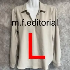 m.f.editorial Lサイズ バックリボンカットソー