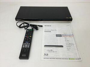 ●営SR137-100【取扱説明書/リモコン/B-CASカード付き】SONY　ブルーレイレコーダー　BDZ-ZW1500　2番組同時録画　19年製