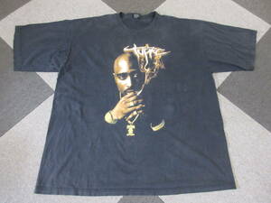 00s 2pac ビッグサイズ Tシャツ 3XL 黒 GRIFFIN Tupac ヴィンテージ オールド ヒップホップ ラップT Y2K