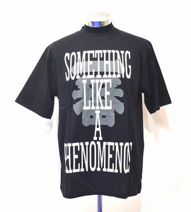 PHENOMENON（フェノメノン）SOMETHING LIKE A PHENOMENON TEE ロゴ Tシャツ LOGO S/S T-Shirt 復刻 MCM BLACK XL エムシーエム コラボ