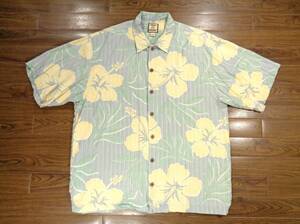 ② Tommy Bahama シルク アロハシャツ L トミーバハマ 絹