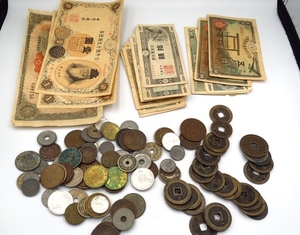 □H76789:日本古銭 約317gまとめて 近代 明治・大正・昭和 他 硬貨 貨幣 アンティーク