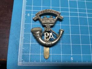 D28 英国陸軍　サマセット軽歩兵連隊　帽章　部隊章　記章　第二次世界大戦　レア　実物　