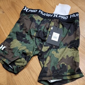 新品 HURLEY　プロ　NIKE　 ハーレー 水着 インナー 下着 サーフパンツ メンズ ブランド 海パン サポーター Mサイズ 迷彩　カモ