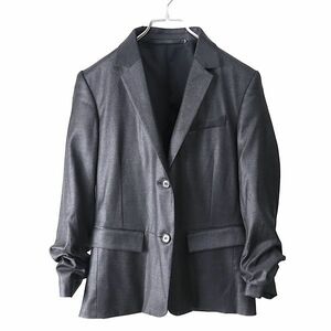 3-YC168【美品】クリスヴァンアッシュ KRISVANASSCHE ジャケット ダークグレー 38 レディース