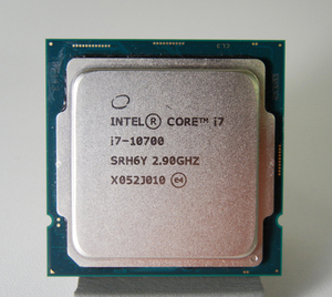 ★INTEL CPU Core i7-10700/8コア16スレッド/2.90GHz/LGA1200/BIOS起動確認済