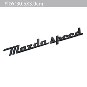 【送料込み】MAZDASPEED (マツダスピード) 3D ブラック メタル レトロ エンブレム A ステッカー マツダ CX3 CX5 CX8 RX7 アクセラ デミオ 