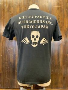 J607TC メンズ Tシャツ WACKO MARIA ワコマリア プリント 半袖 ブラック 黒 ルード RUDE M 送料370円