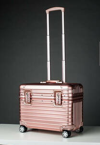 アルミ製スーツケース アルミ合金ボディ 21インチ 4色 TSAロック トランク キャリーバッグ キャリーケーストップオープン