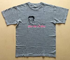 JACKSON MATISSE BETTY BOOP 丸首Tシャツ Lサイズ グレー 日本製　ジャクソンマティス　ベティ・ブープ