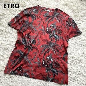 ETRO エトロ　Tシャツ 総柄 ペイズリー タトゥーデザイン Y2K　トップス　花柄