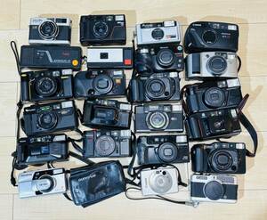 1円～ まとめ売り コンパクトカメラ 計23台　Canon、Nikon、FUJIFILM、OLYMPUS、PENTAX、RICOH、ｍinolta等 カメラ まとめ