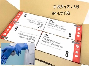 【新品】Biogel ゴム手袋 サージカルグローブ 外科医手袋 50ペア×4箱 バイオジェル M-Lサイズ(8) REF40680 (120)☆CA23P