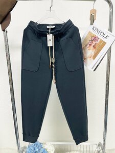 人気ヨーロッパ製※定価5万◆ブルガリア発※RISELIN スウェットパンツ ズボン ボトムス カシミヤ ソフト 保温 リラックス お洒落 秋冬 L/48