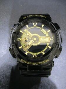 17480　腕時計★CASIO カシオ G-SHOCK Gショック　デジアナ時計 GA-110GB 5146 ブラック×ゴールド