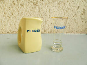 PERNOD　フランス製　ピッチャーとグラスセット　ヴィンテージ　雑貨　インテリア　食器　テーブルウェア