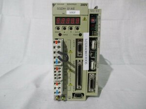 中古 YASKAWA電機サーボパック サーボドライブ SGDH-01AE/JUSP NS100 200V(LCGR40801E005)