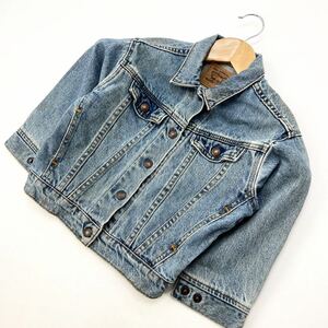 USA製 リーバイス ☆ LEVIS 90s キッズ デニムジャケット 4サイズ 110相当 ケミカル 親子で着たい♪ アメカジ かわいいお子様に♪■DD168