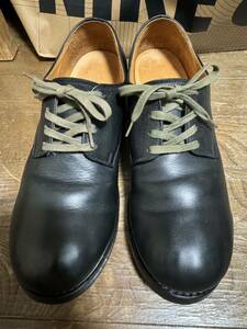 MOTO 2831 サイズ 1 guidi プレーントゥ オックスフォードシューズ レザー 短靴 黒 PLAIN TOE OXFORD SHOES motoleather LEATHER & SILVER