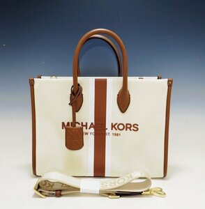 【質】★極美品★マイケルコース/MICHAEL KORS　MIRELLA MD EWトート　ミディアム　レディース★