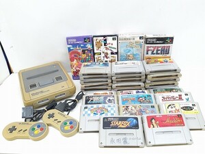 Z205-N37-835 任天堂 Nintendo スーパーファミコン SFC SHVC-001 本体+ソフト 30点 まとめ 現状品③